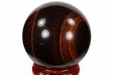 Polished Red Tiger's Eye Sphere - South Africa #116088-1